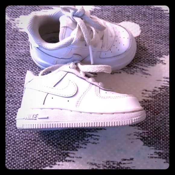 infant all white air force ones